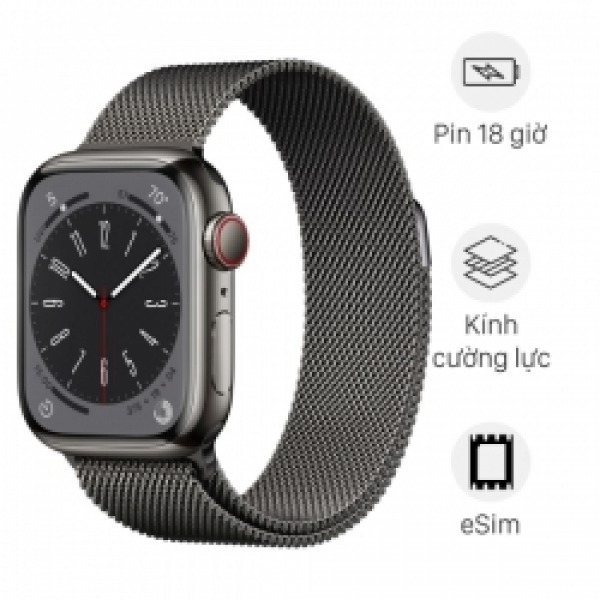 Apple Watch Series 8 45mm Viền Thép Dây Thép Chính Hãng VN/A- SOIXAM.VN